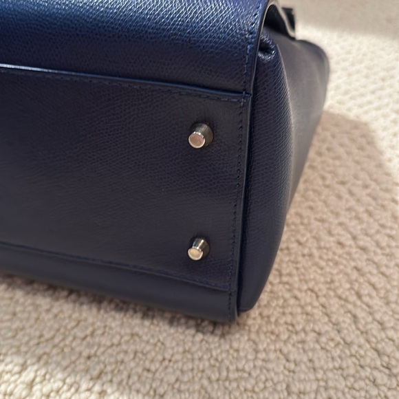 Furla Metropolis medium satchel in navy - Picture 4 of 11